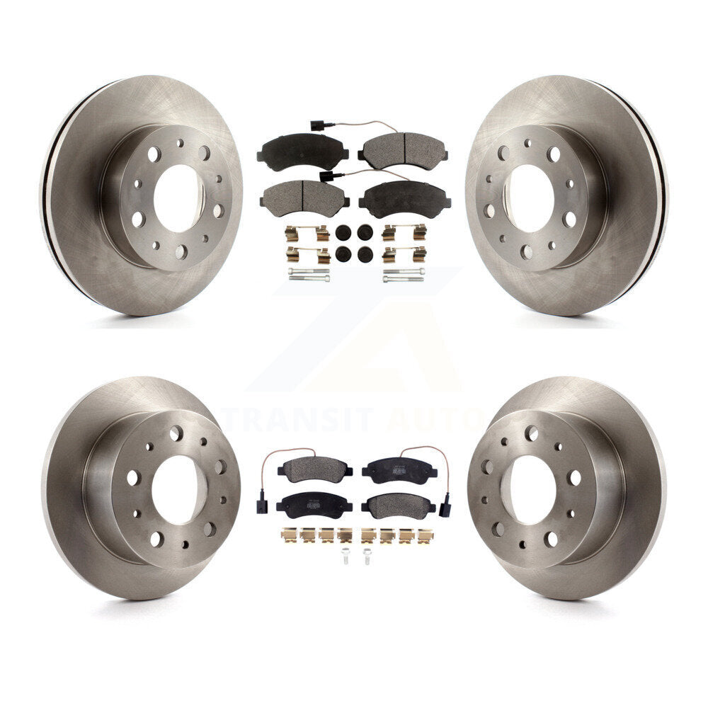 Brake Rotors & Semi-Metallic Pad Front Rear Kit For Ram ProMaster 2500 3500 1500