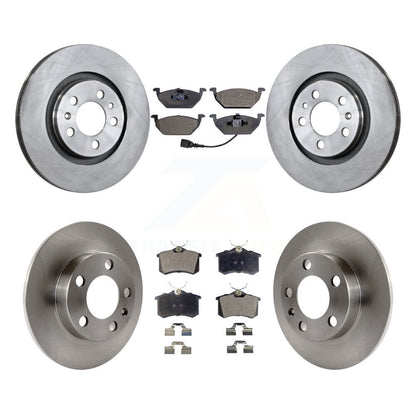 Disc Brake Rotors And Semi-Metallic Pads Front Rear Kit For Volkswagen Beetle