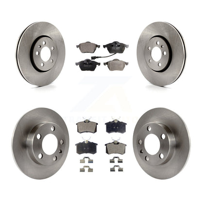 Disc Brake Rotors And Semi-Metallic Pads Front Rear Kit For Volkswagen Beetle