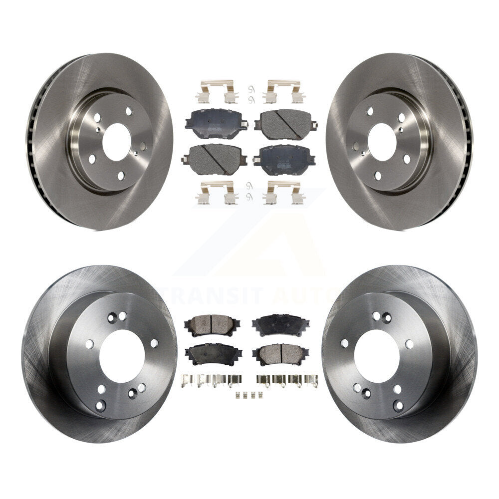 Disc Brake Rotors And Semi-Metallic Pads Front Rear Kit For Lexus IS250