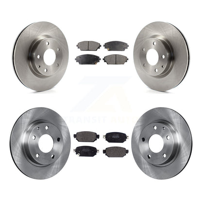 Disc Brake Rotor & Semi-Metallic Pad Front Rear Kit For 2019-2022 Mazda CX-3 AWD