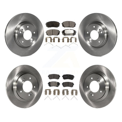 Brake Rotor & Semi-Metallic Pad Front Rear Kit For 2016 Kia Optima LX/EX/LX 1.6T