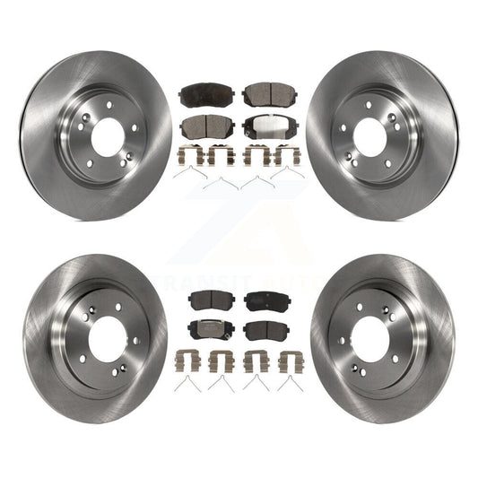 Brake Rotor & Semi-Metallic Pad Front Rear Kit For 2016 Kia Optima LX/EX/LX 1.6T