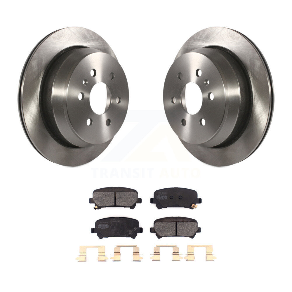 Disc Brake Rotors & Semi-Metallic Pad Rear Kit For Chevrolet Colorado GMC Canyon