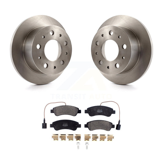 Disc Brake Rotor And Semi-Metallic Pad Rear Kit For Ram ProMaster 2500 3500 1500