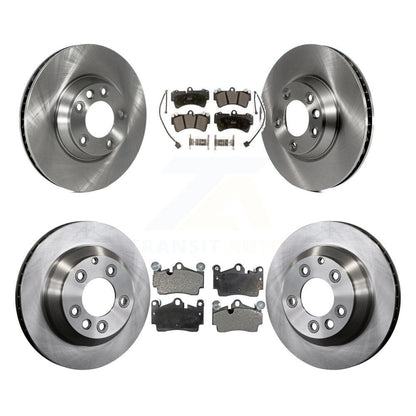 Disc Brake Rotor & Semi-Metallic Pad Front Rear Kit (6Pc) For Audi Q7 Volkswagen