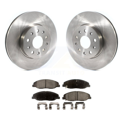 Disc Brake Rotors And Semi-Metallic Pads Front Kit For Cadillac CTS