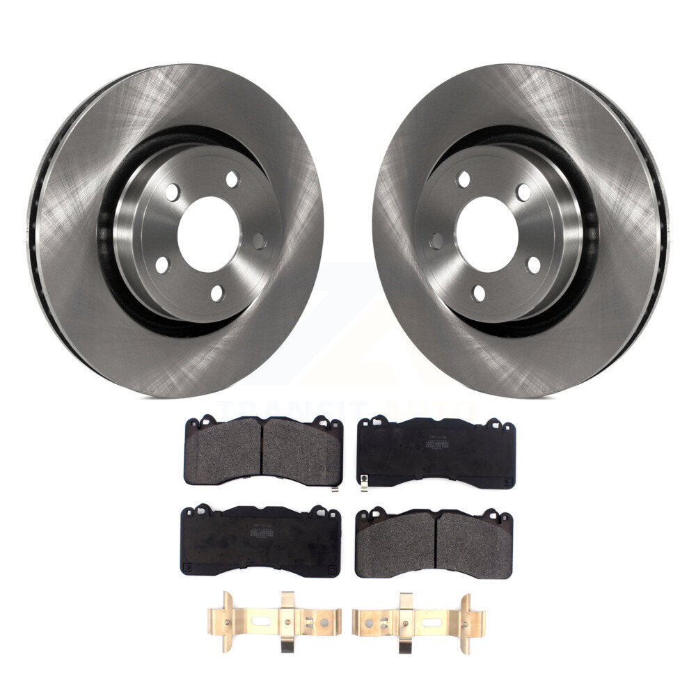 Brake Rotor Semi-Metallic Pad Front Kit For 2015 Ford Mustang With Brembo Brakes