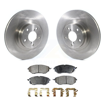 Brake Rotor & Semi-Metallic Pad Front Kit For 2009 Subaru Legacy 3.0 R with 3.0L