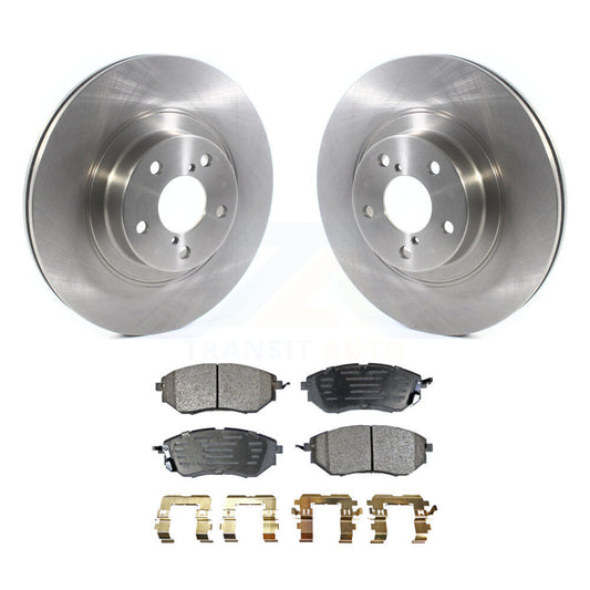Brake Rotor & Semi-Metallic Pad Front Kit For 2009 Subaru Legacy 3.0 R with 3.0L