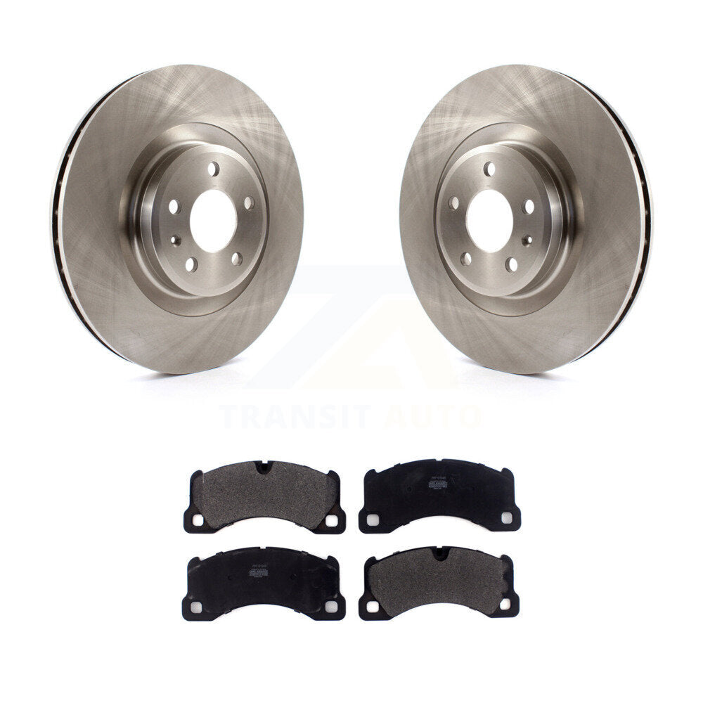 Disc Brake Rotors And Semi-Metallic Pads Front Kit For 2017 Porsche Macan Base