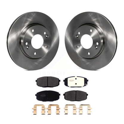 Brake Rotor & Semi-Metallic Pad Front Kit For Kia Hyundai Kona Forte Soul Seltos