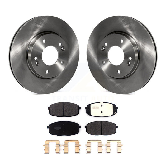 Brake Rotor & Semi-Metallic Pad Front Kit For Kia Hyundai Kona Forte Soul Seltos