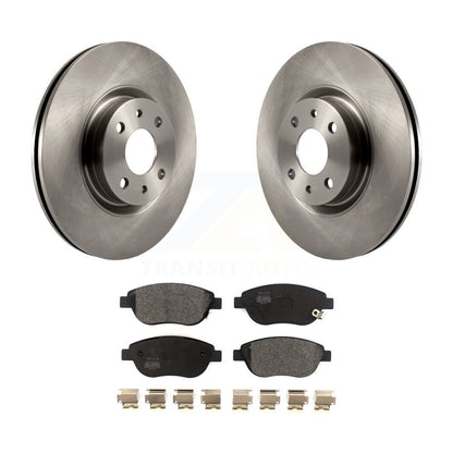 Disc Brake Rotors And Semi-Metallic Pads Front Kit For Fiat 500