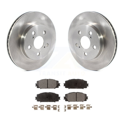Brake Rotor And Semi-Metallic Pad Front Kit For Toyota Corolla Prius Prime AWD-e