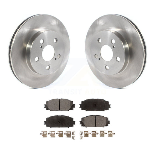 Brake Rotor And Semi-Metallic Pad Front Kit For Toyota Corolla Prius Prime AWD-e