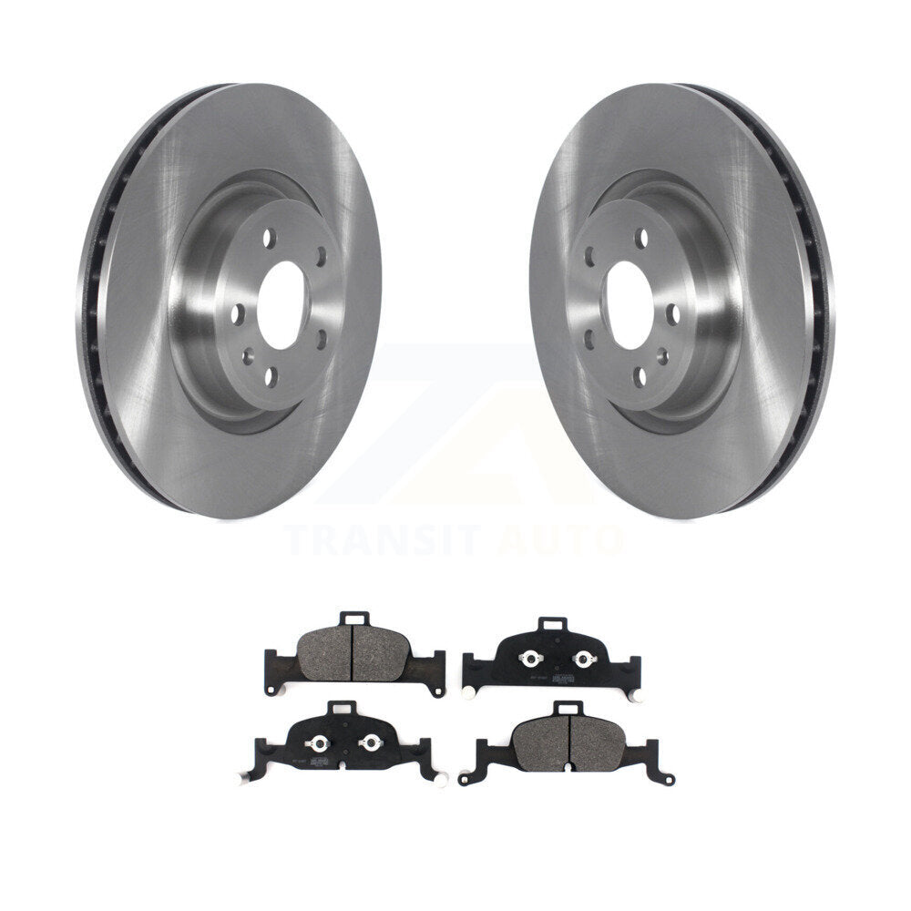 Brake Rotor & Semi-Metallic Pad Front Kit For Audi A4 Quattro Q5 A5 Sportback A6