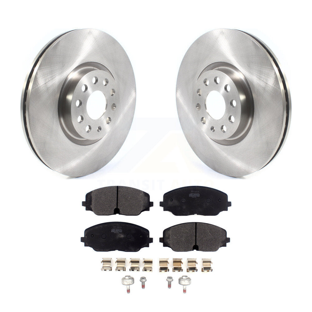 Disc Brake Rotors & Semi-Metallic Pad Front Kit For Volkswagen Atlas Cross Sport