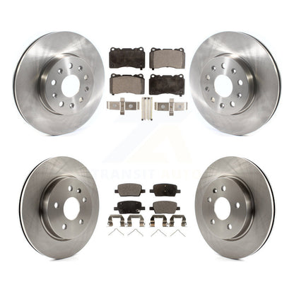 Brake Rotor & Semi-Metallic Pad Front Rear Kit For Chevrolet Camaro Cadillac CT6