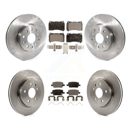 Brake Rotor & Semi-Metallic Pad Front Rear Kit For Chevrolet Camaro Cadillac CT6