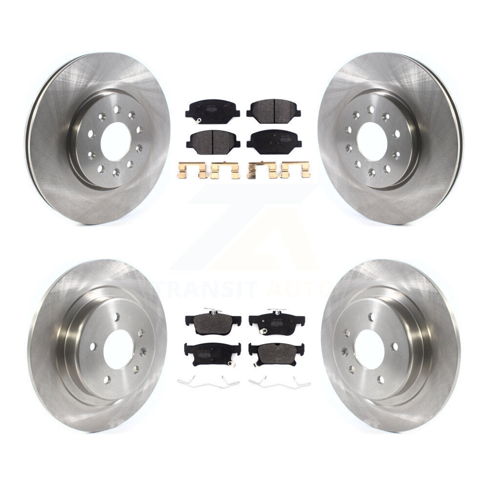 Disc Brake Rotors And Semi-Metallic Pads Front Rear Kit For Buick Envision
