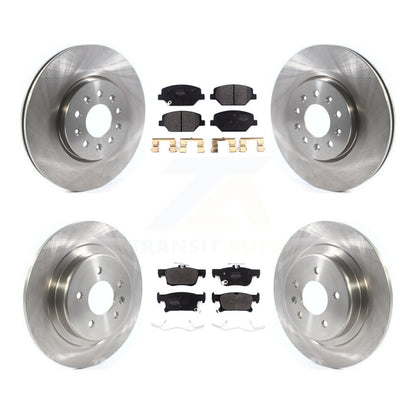 Disc Brake Rotors And Semi-Metallic Pads Front Rear Kit For Buick Envision