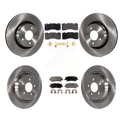 Brake Rotor Semi-Metallic Pad Front Rear Kit For Ford Mustang With Brembo Brakes