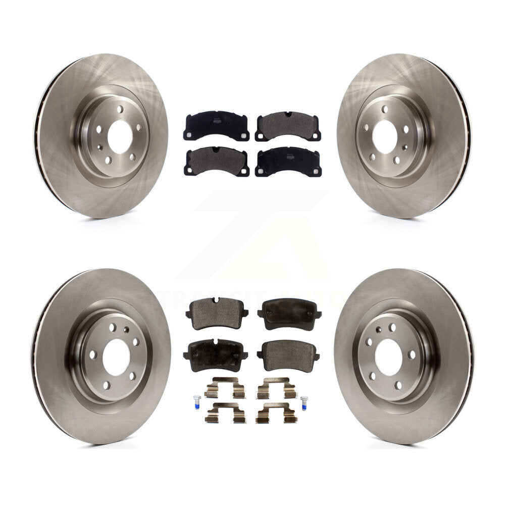 Disc Brake Rotors & Semi-Metallic Pad Front Rear Kit For 2017 Porsche Macan Base