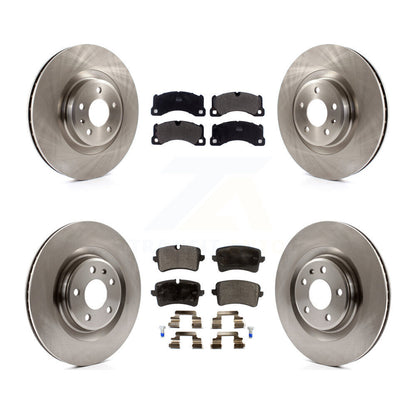 Disc Brake Rotors & Semi-Metallic Pad Front Rear Kit For 2017 Porsche Macan Base