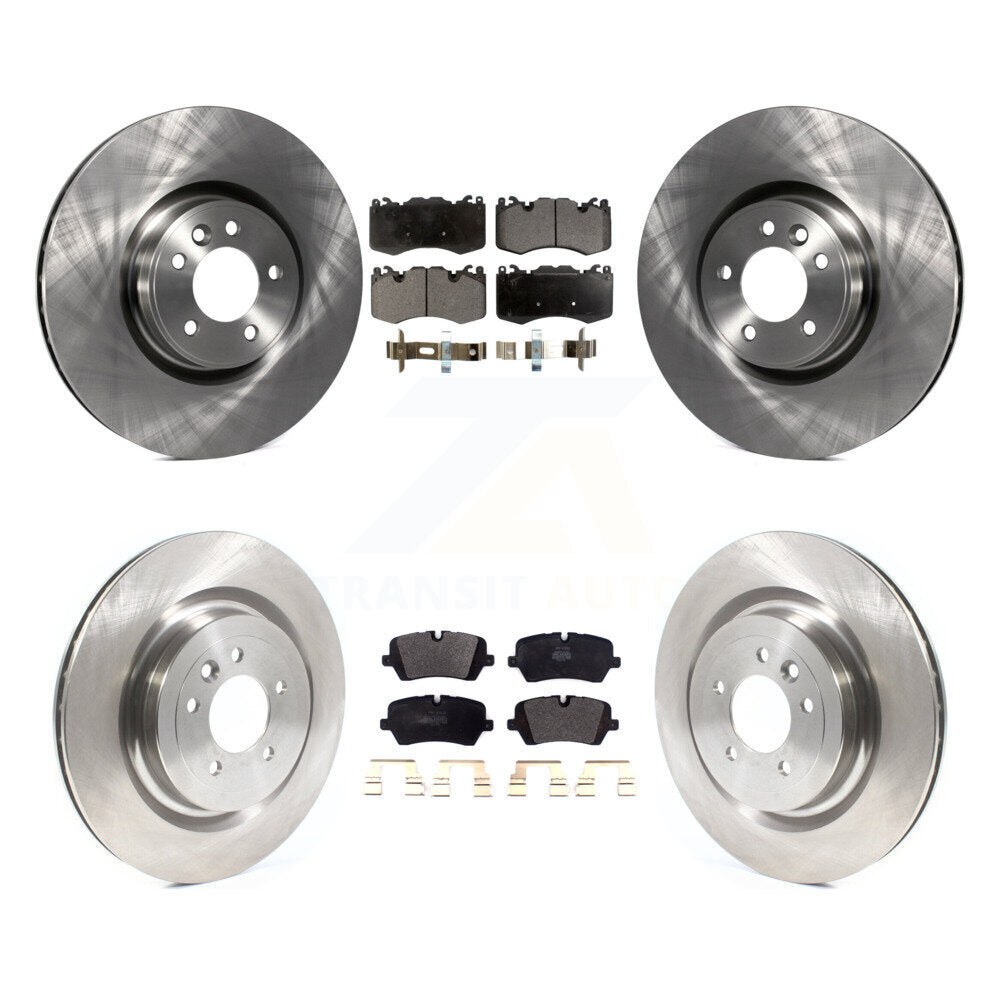 Disc Brake Rotor And Semi-Metallic Pad Front Rear Kit For Land Rover Range Sport