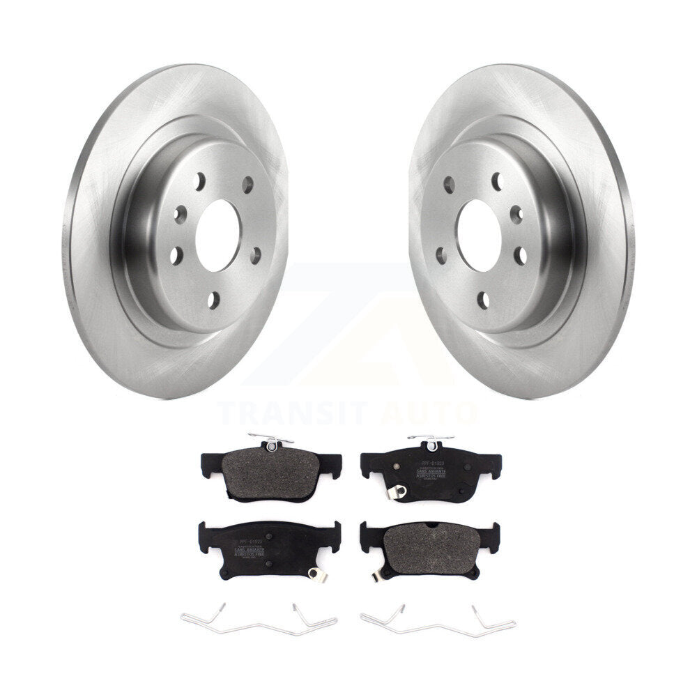 Disc Brake Rotors And Semi-Metallic Pads Rear Kit For Buick Envision