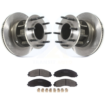 Brake Rotors & Semi-Metallic Pad Front Kit For Ford F-450 Super Duty F-550 4 X 2