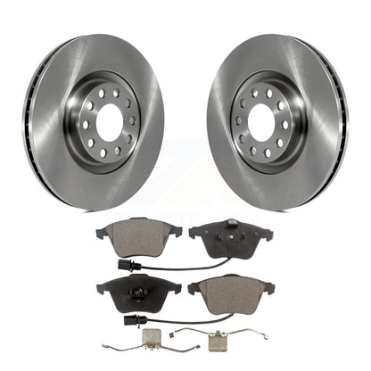 Disc Brake Rotors And Semi-Metallic Pads Front Kit For Audi A4 Quattro