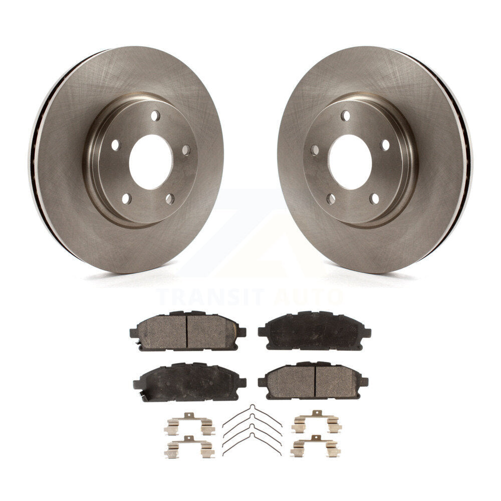 Disc Brake Rotors And Semi-Metallic Pads Front Kit For 2011-2017 Nissan Quest