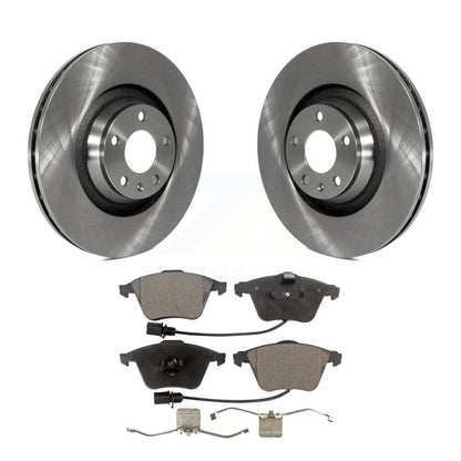 Disc Brake Rotors And Semi-Metallic Pads Front Kit For Audi A6 Quattro