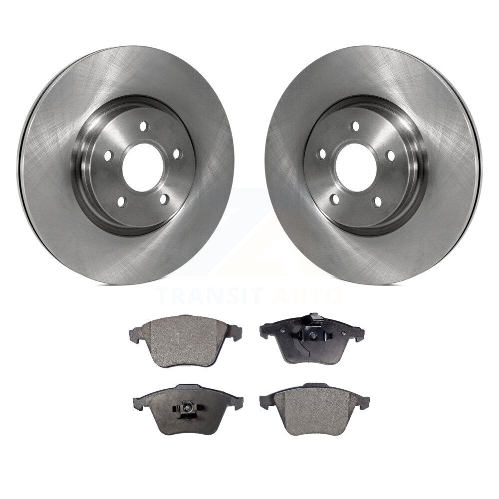 Disc Brake Rotors And Semi-Metallic Pads Front Kit For Volvo S40 V50 C70
