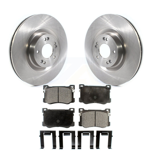 Brake Rotors & Semi-Metallic Pad Front Kit For Hyundai Genesis G80 Kia K900 3.8L