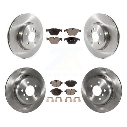 Disc Brake Rotor And Semi-Metallic Pad Front Rear Kit For BMW 535i xDrive 535d 5
