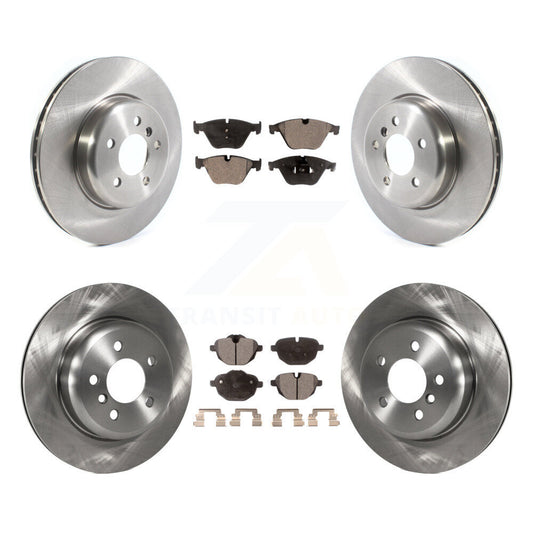 Disc Brake Rotor And Semi-Metallic Pad Front Rear Kit For BMW 535i xDrive 535d 5