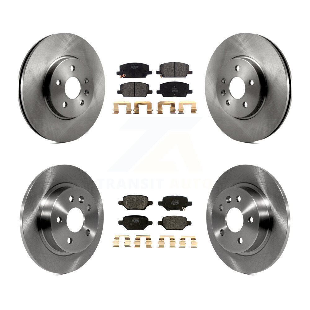 Brake Rotor And Semi-Metallic Pad Front Rear Kit For Buick Encore Chevrolet Trax