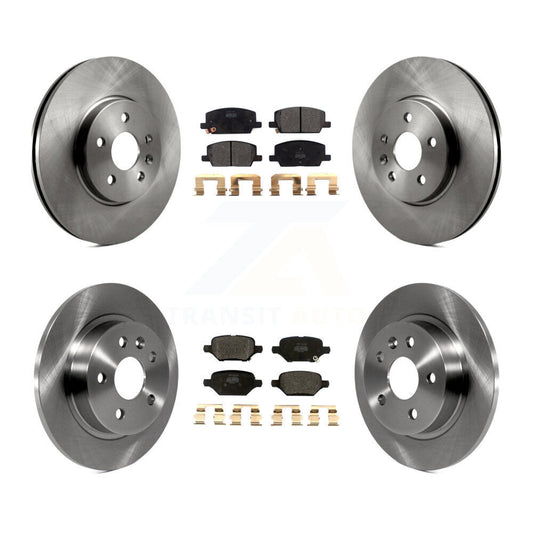 Brake Rotor And Semi-Metallic Pad Front Rear Kit For Buick Encore Chevrolet Trax