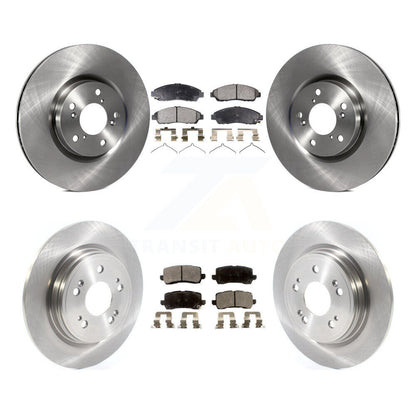 Brake Rotor & Semi-Metallic Pad Front Rear Kit For Acura RLX Sport Hybrid SH-AWD