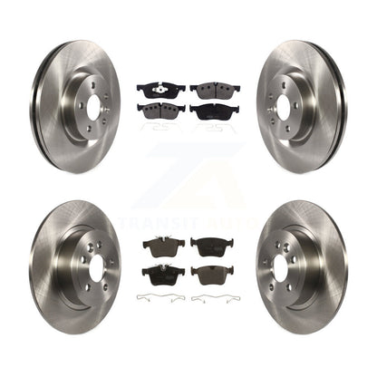 Disc Brake Rotors & Semi-Metallic Pad Front Rear Kit For Land Rover Range Evoque