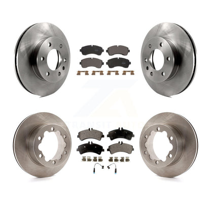 Brake Rotor And Semi-Metallic Pad Front Rear Kit For Sprinter 3500 Mercedes-Benz
