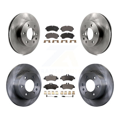 Disc Brake Rotors And Semi-Metallic Pads Front Rear Kit For Dodge Sprinter 3500