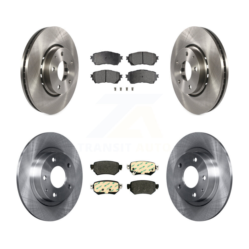 Brake Rotor And Semi-Metallic Pad Front Rear Kit For Mazda 6 Naturally Aspirated