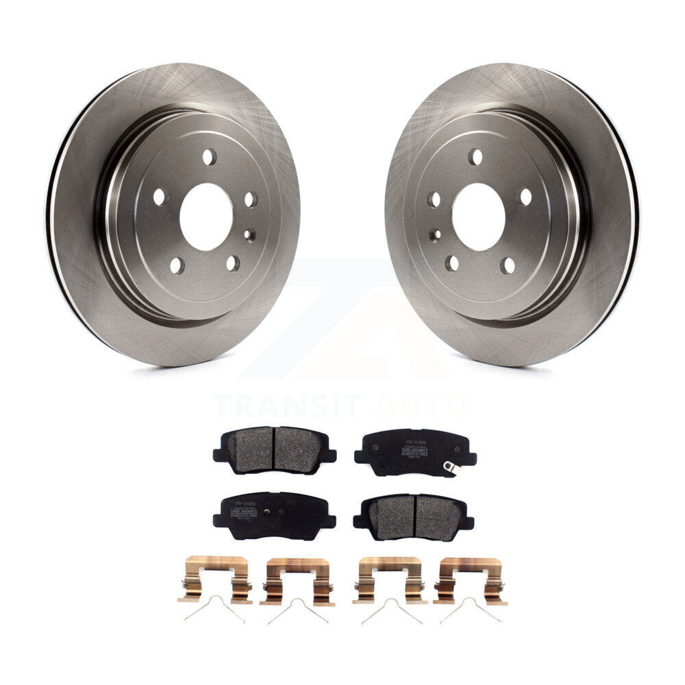 Disc Brake Rotors And Semi-Metallic Pads Rear Kit For Cadillac CTS