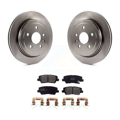 Disc Brake Rotors And Semi-Metallic Pads Rear Kit For Cadillac CTS