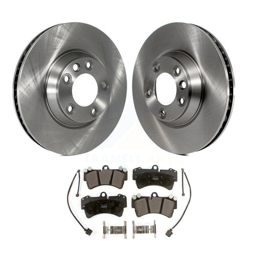 Brake Rotor & Semi-Metallic Pad Front Kit For Audi Q7 Porsche Cayenne Volkswagen