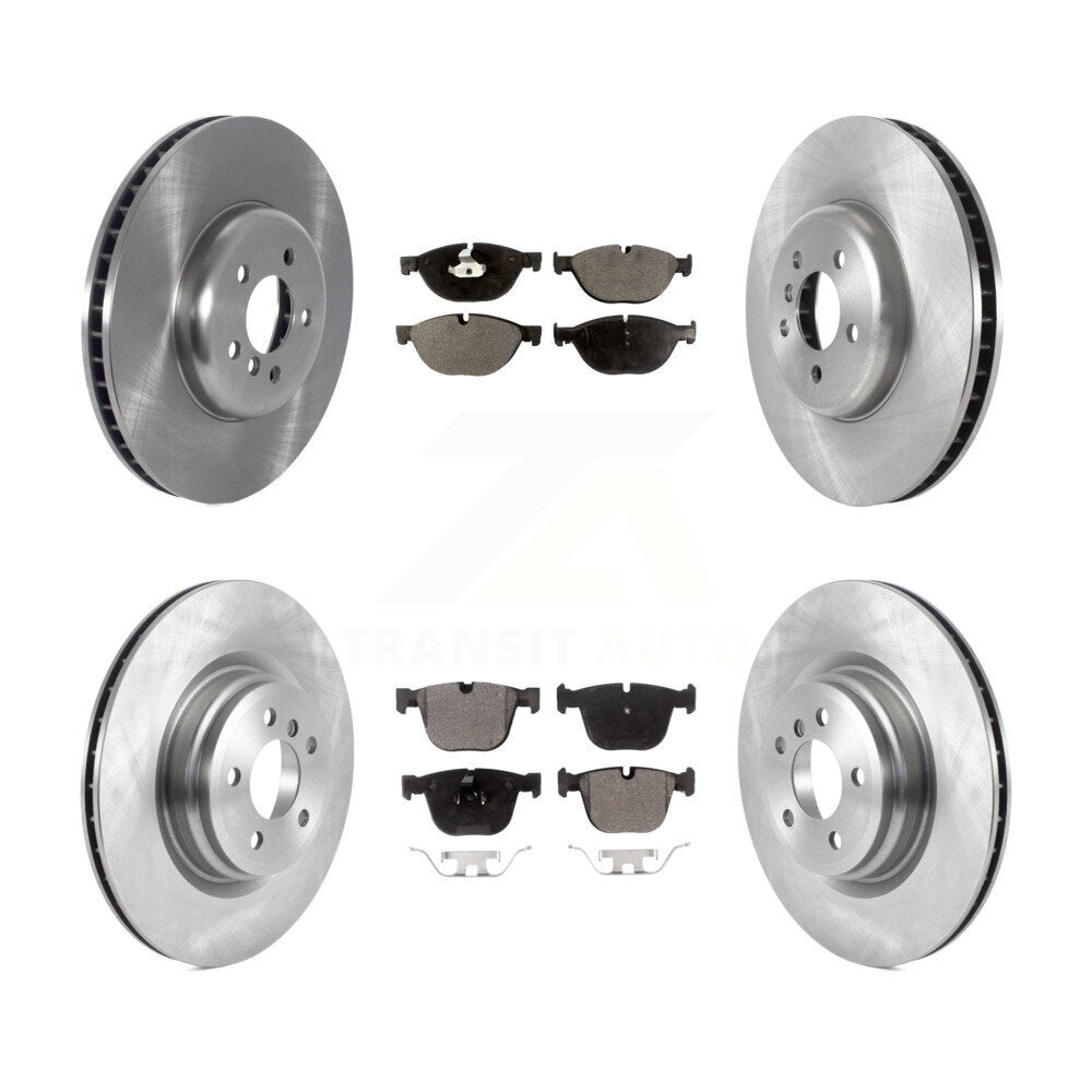 Brake Rotors Semi-Metallic Pad Front Rear Kit (6Pc) For BMW 750i xDrive 750Li GT